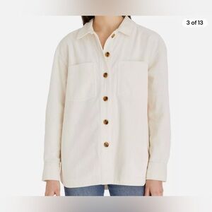 Madewell Kentwood Corduroy Oversized Shirt Jacket size small